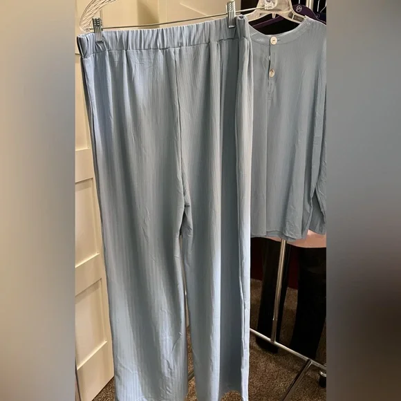 Pajamas 2 Piece - Non Branded - XL - Blueish/Gray NWOT - Picture 4 of 11